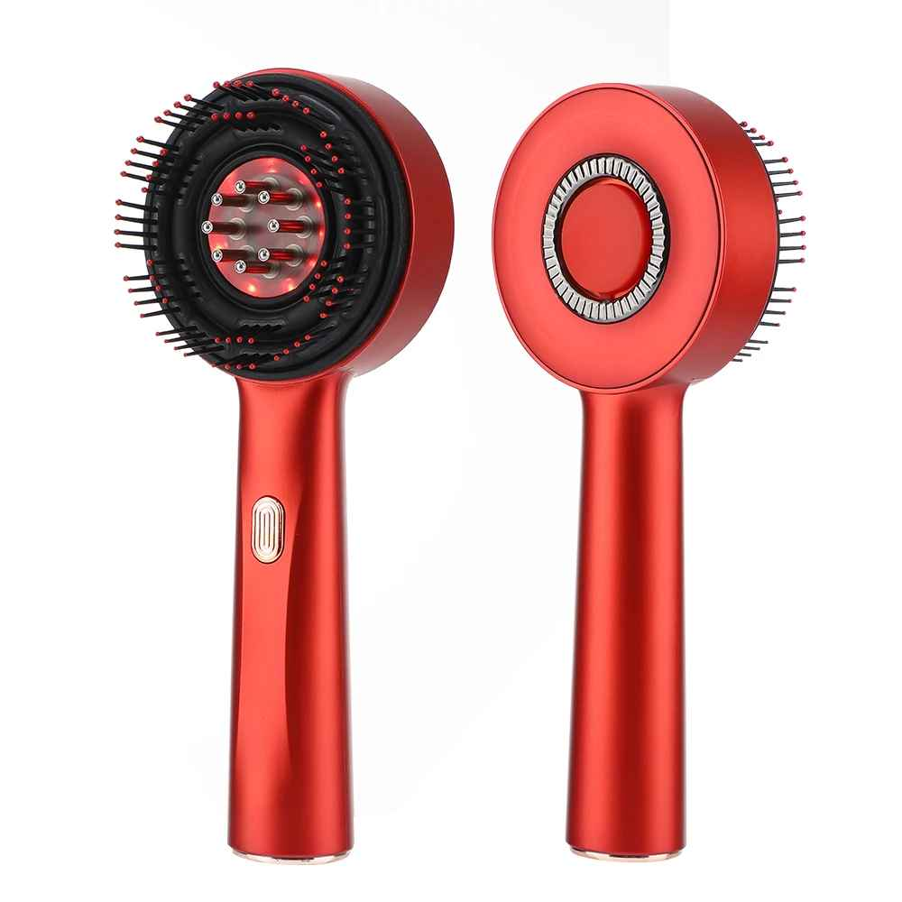 Red Light Vibration Head Massager & Oil Applicator